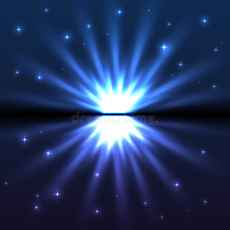 Le vecteur bleu lumineux éclatent illustration de vecteur