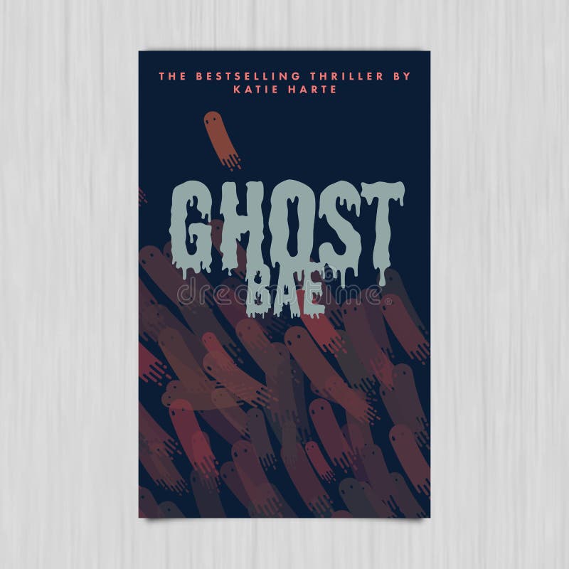 Le vecteur de la couverture nouvelle avec des bae de fantôme textotent illustration de vecteur Le vecteur de la couverture nouvelle avec des bae de fantôme textotent illustration de vecteur