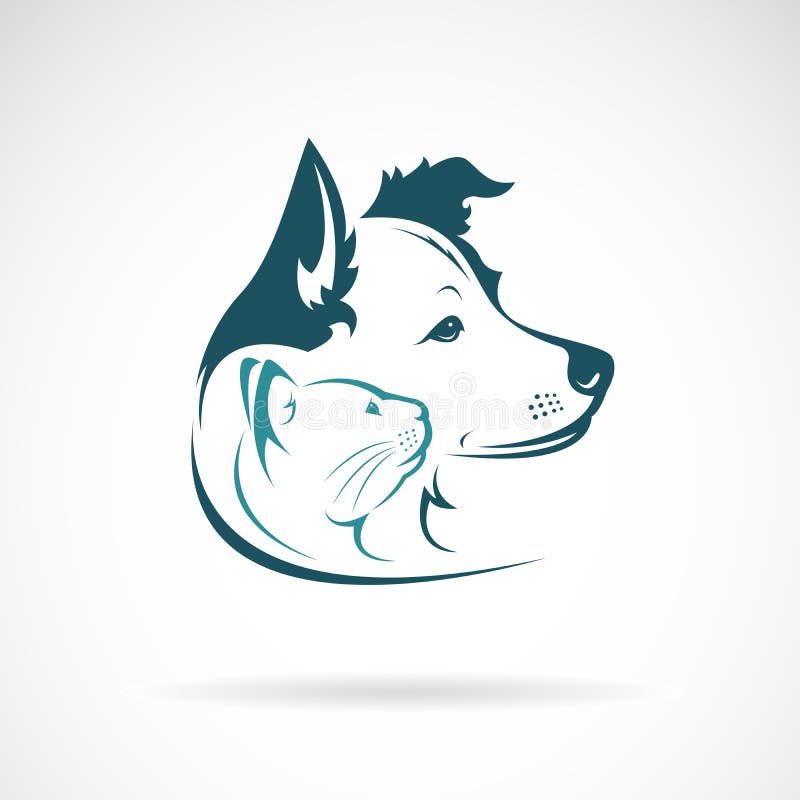 Le Vecteur De La Tete De Chien Et De Chat Concoivent Sur Un Fond Blanc Pet Illustration De Vecteur Illustration Du Fond Chat Le Vecteur De La Tete De Chien Et De Chat Concoivent Sur Un Fond Blanc Pet Illustration De Vecteur Illustration Du Fond Chat