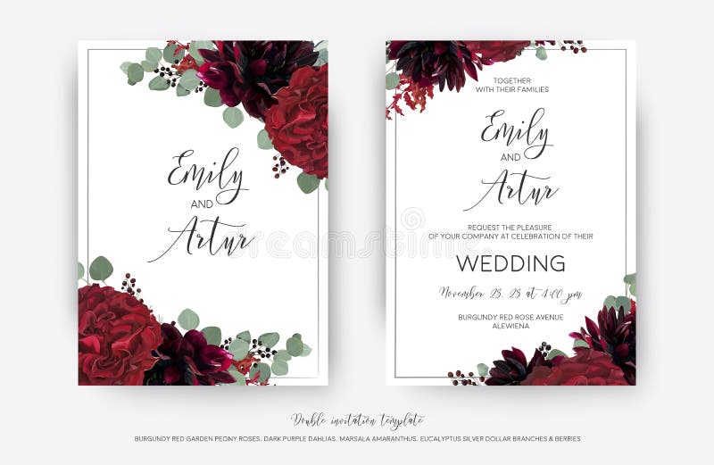Le vecteur de mariage floral invitent, invitation sauf le mod de carte de date illustration stock Le vecteur de mariage floral invitent, invitation sauf le mod de carte de date illustration stock