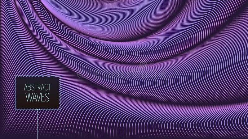 Le vecteur déformé raye le fond Rayures flexibles tordues comme soie formant les plis volumétriques illustration stock Le vecteur déformé raye le fond Rayures flexibles tordues comme soie formant les plis volumétriques illustration stock