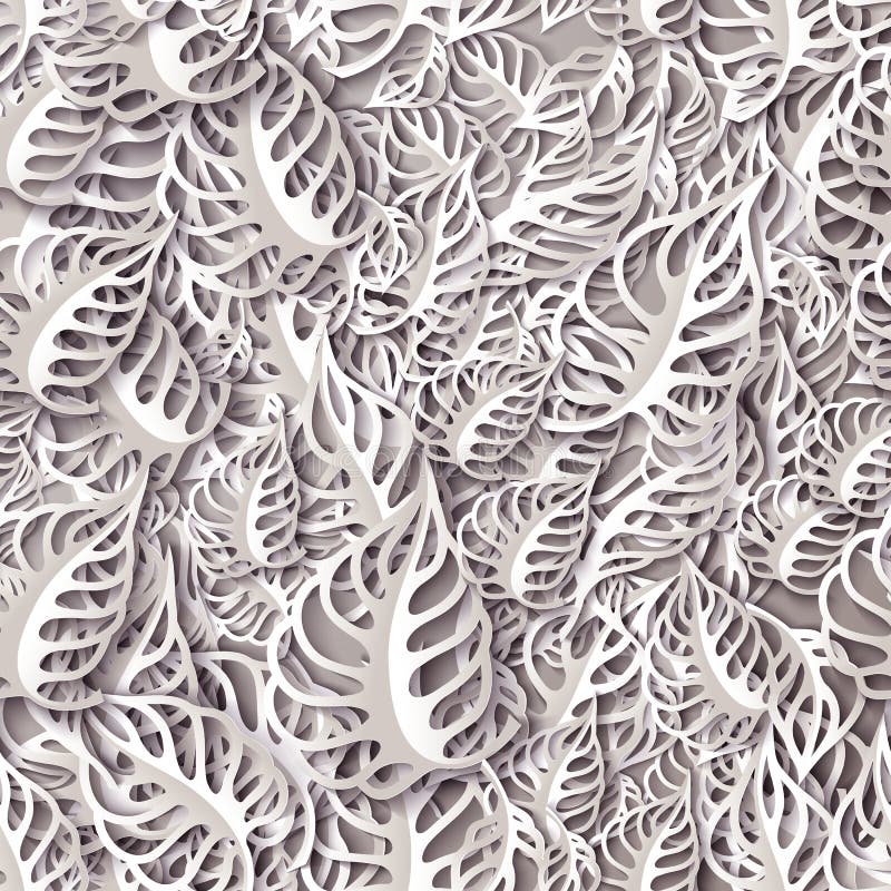 Le vecteur laisse l'élément sans couture de modèle illustration stock Le vecteur laisse l'élément sans couture de modèle illustration stock