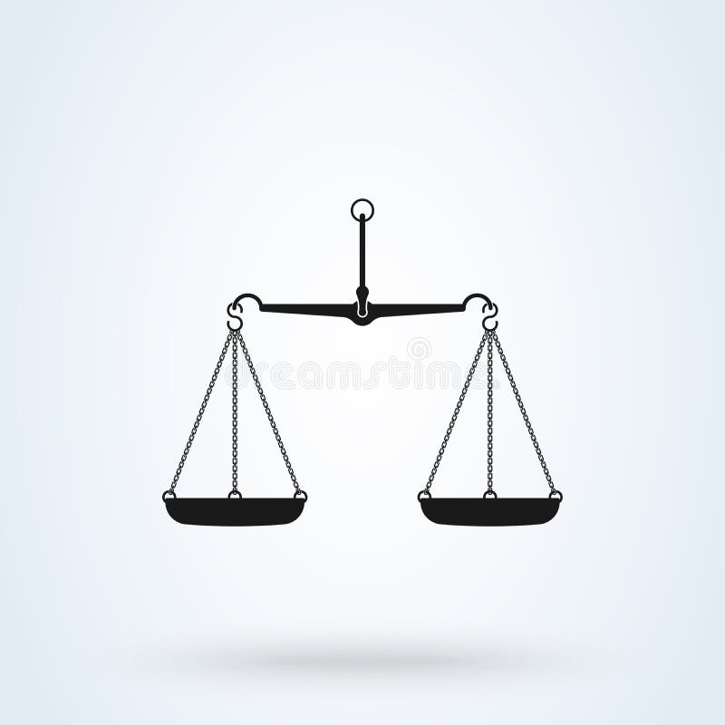 Le vecteur mesure l'ic?ne, d'isolement sur le bacground blanc ?chelles de justice illustration stock Le vecteur mesure l'ic?ne, d'isolement sur le bacground blanc ?chelles de justice illustration stock