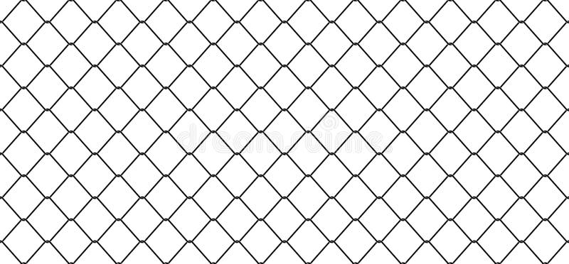 Le vecteur sans couture de barrière de lien de Mesh Chain de fil de modèle a isolé le fond de papier peint illustration stock Le vecteur sans couture de barrière de lien de Mesh Chain de fil de modèle a isolé le fond de papier peint illustration stock