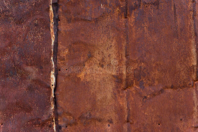 Le vieux de zinc de mur superficiel par les agents par la longue heure de rendre complètement de la rouille septique image libre de droits Le vieux de zinc de mur superficiel par les agents par la longue heure de rendre complètement de la rouille septique image libre de droits