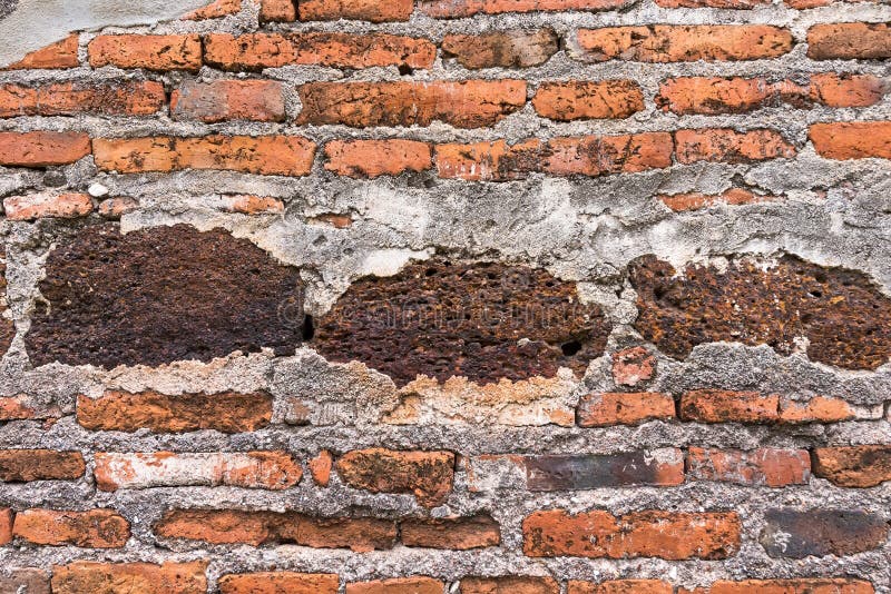 Le vieux mur de briques, fond