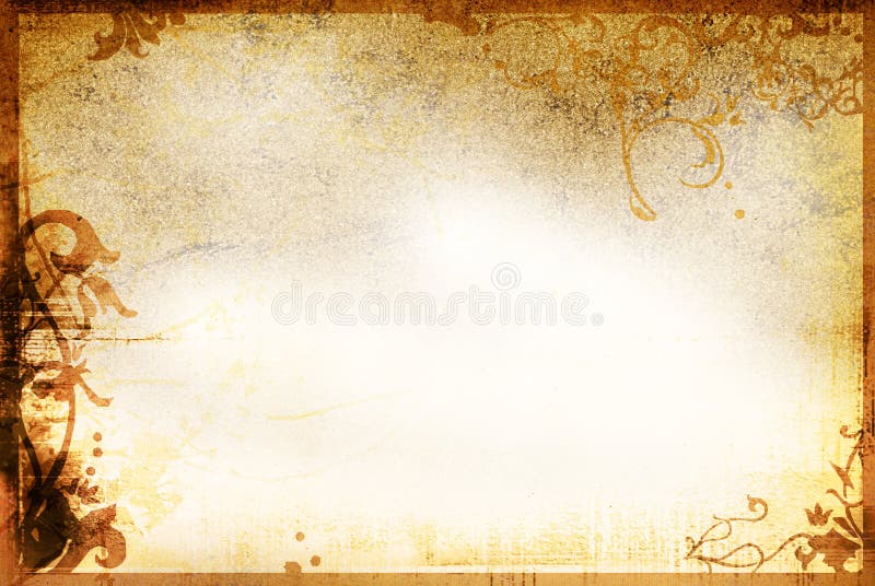 Le vieux papier de type floral donne à la trame une consistance rugueuse image libre de droits Le vieux papier de type floral donne à la trame une consistance rugueuse image libre de droits