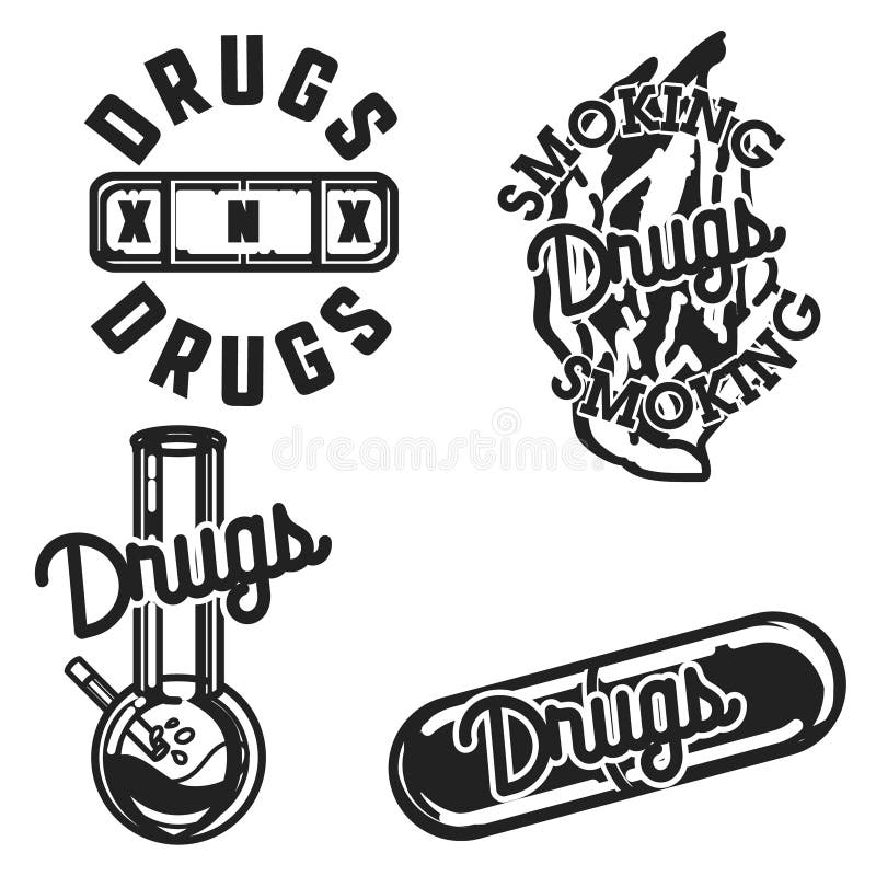 Le vintage de couleur dope des emblèmes illustration de vecteur Le vintage de couleur dope des emblèmes illustration de vecteur