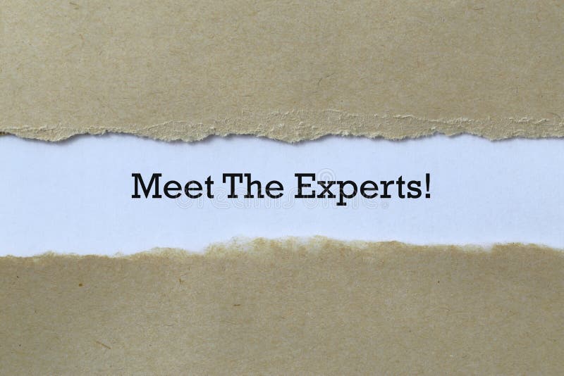 Meet the experts on paper background