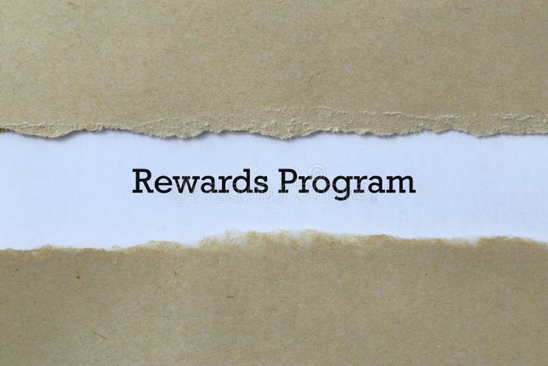 Rewards program on paper
