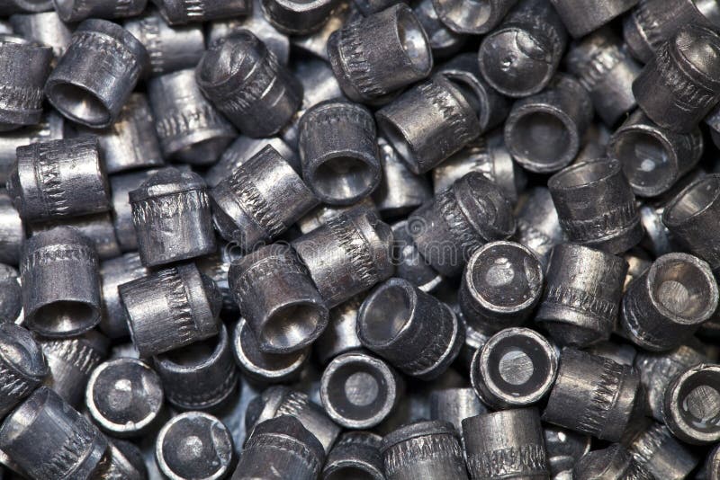 Lead Bullets for Pneumatic. Bullets of Caliber 4.5 Mm Stock Image