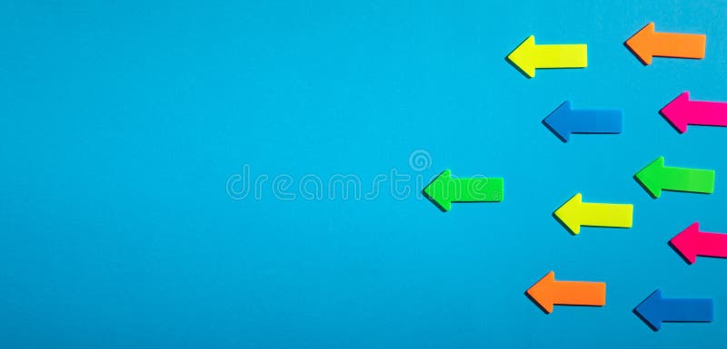 Leader arrow leading team. Leadership royalty free stock images