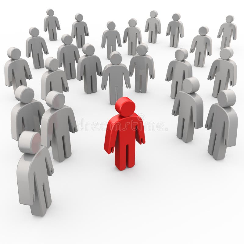 Leader man stock illustration