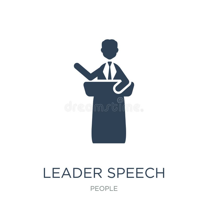leader speech icon in trendy design style. leader speech icon isolated on white background. leader speech vector icon simple and stock illustration leader speech icon in trendy design style. leader speech icon isolated on white background. leader speech vector icon simple and stock illustration