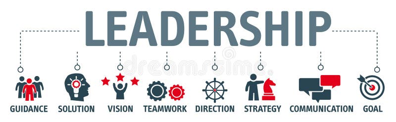 Banner leadership concept stock illustration. Illustration of instruct