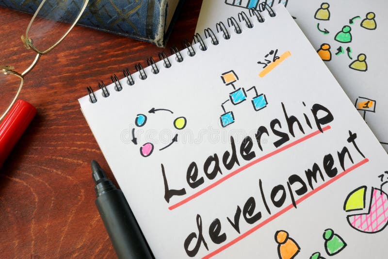 Leadership Development written on a paper. royalty free stock photo