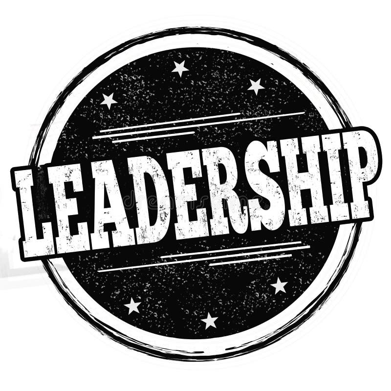 Leadership sign or stamp stock vector. Illustration of development