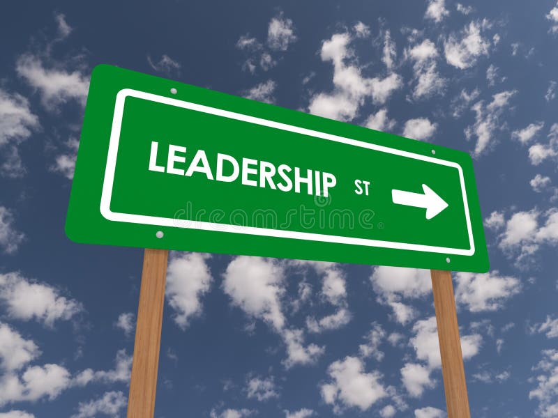 Leadership sign stock illustration. Illustration of concept - 36874336