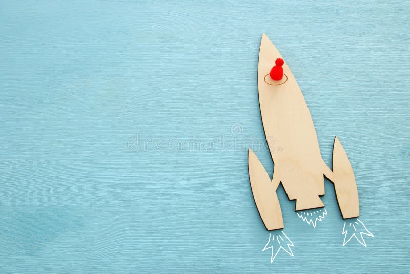 Leadership and teamwork concept stock photography