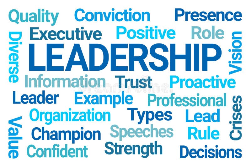 Leadership Word Cloud stock vector. Illustration of responsibility