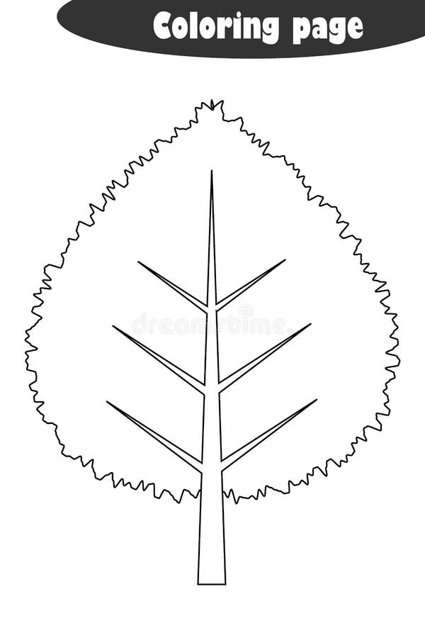 Preschool coloring pages leaves