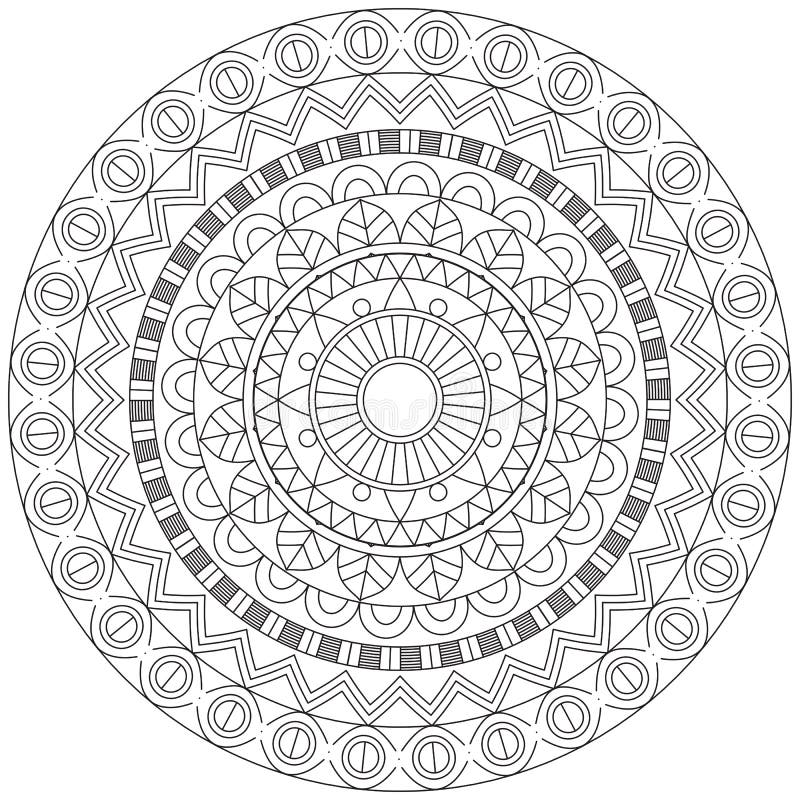 Oriental Mandala Stencil - M0031