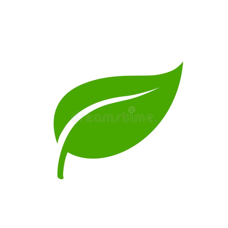 Leaf Icon Ecology Nature Element, Green Leaf, Environment and Nature