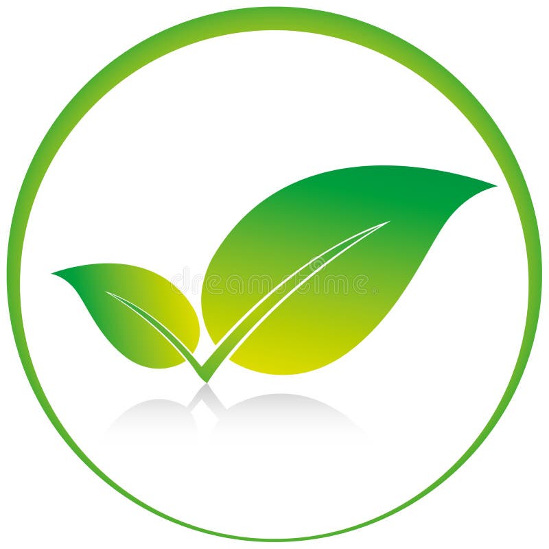 Leaf logo stock illustration