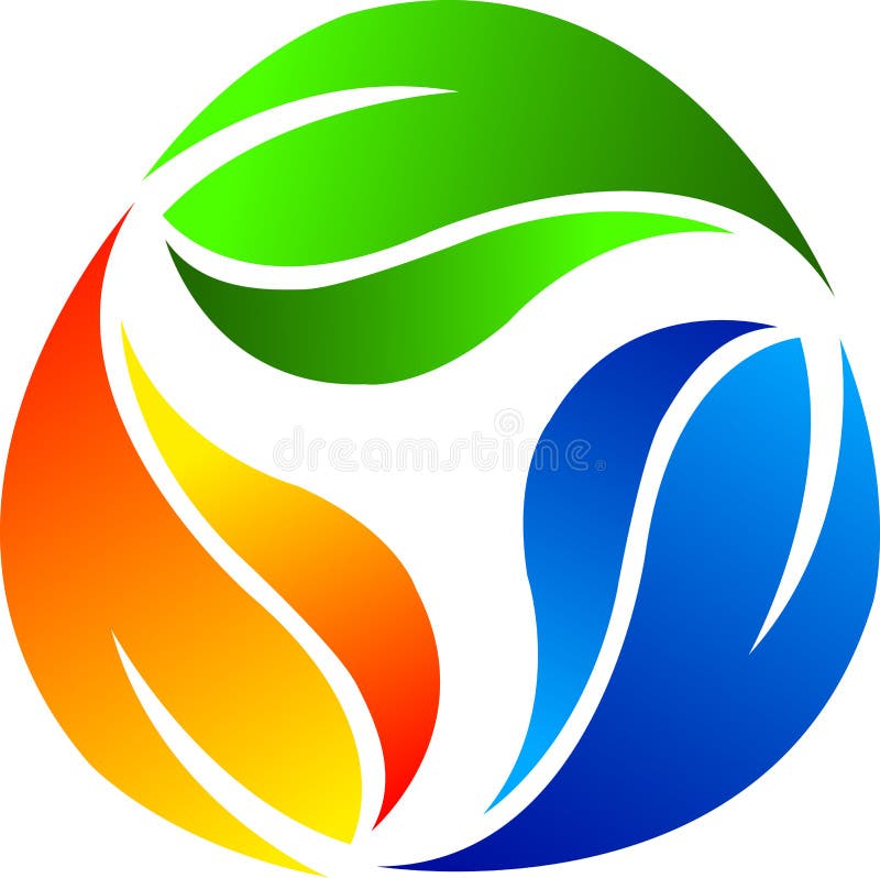 Leaf logo stock illustration