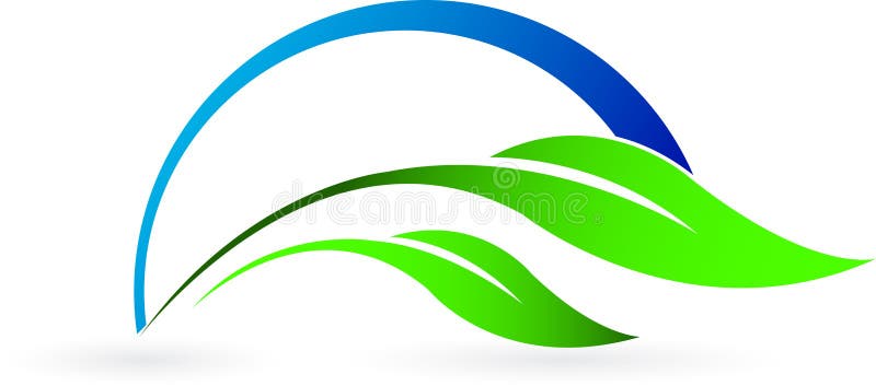 Leaf logo vector illustration