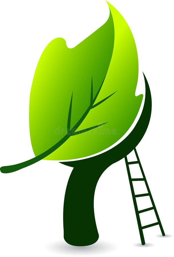 Leaf logo royalty free illustration