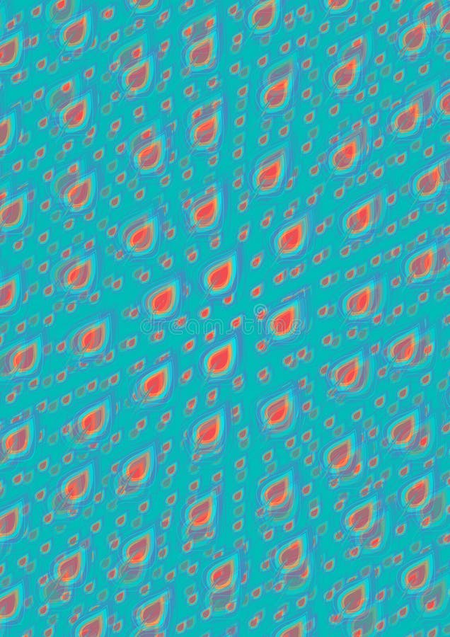 Leaf Pattern design on blue Background vector illustration
