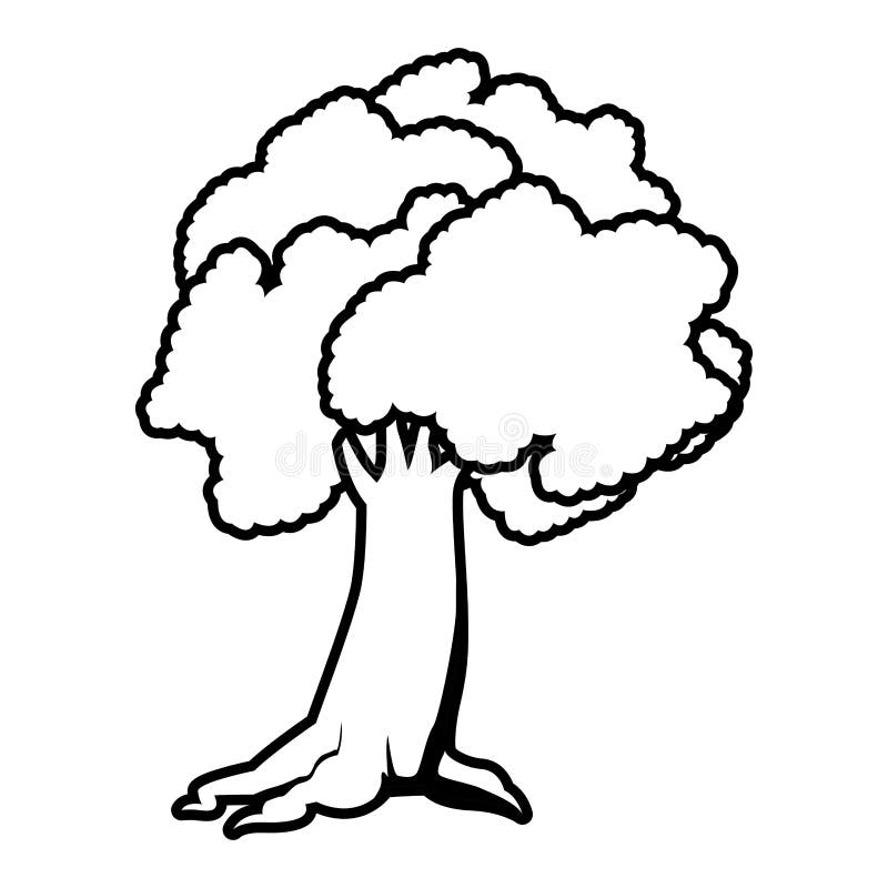 Leafy Tree Icon Cartoon Isolated Black and White Stock Vector - Illustration of plant, symbol: 149688629 Leafy Tree Icon Cartoon Isolated Black and White Stock Vector - Illustration of plant, symbol: 149688629