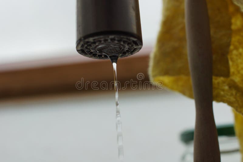 Leaking faucet. stock image. Image of drink, wave, sparkle 200615519