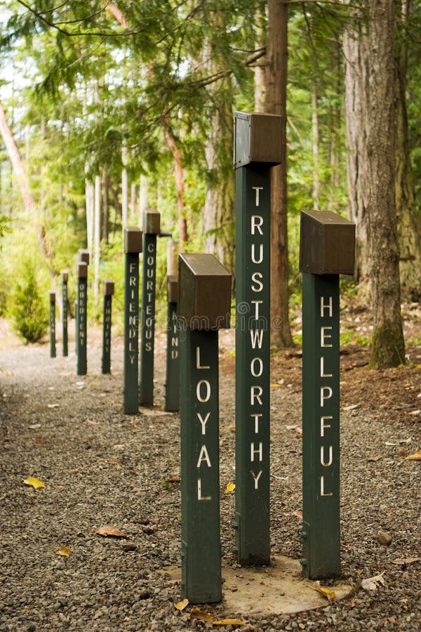 Leal, Confiable, Servicial foto de archivo