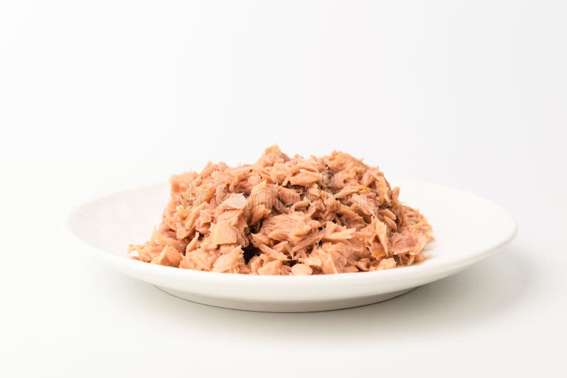 Lean Tuna on White Background Stock Photo - Image of meat, metal: 206833986