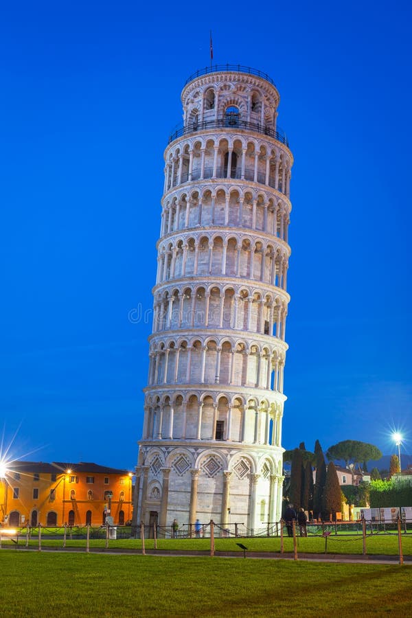 Leaning Tower Of Pisa Night