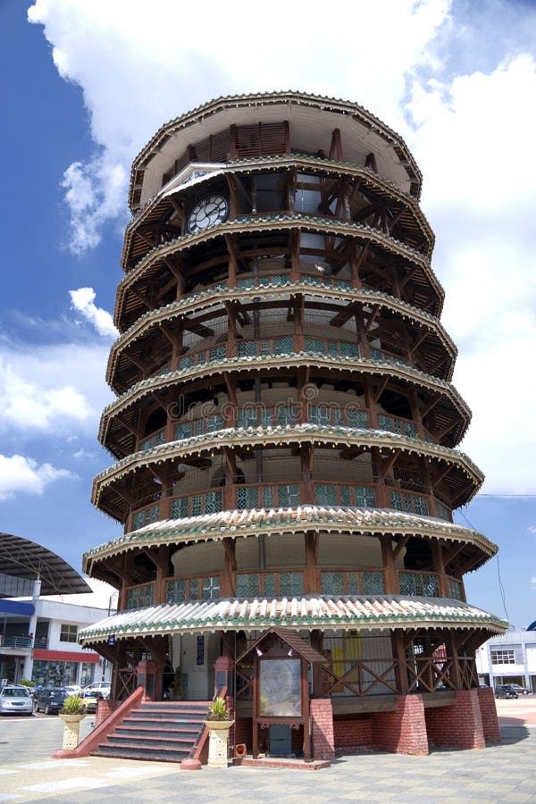 Teluk Intan,Malaysia,July 26th,2020: Menara Condong or Leaning Tower of