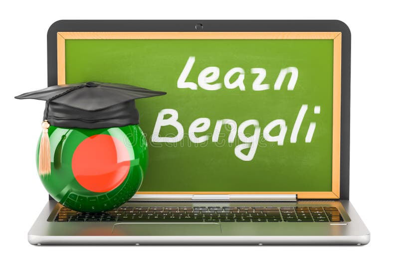Bengali Language Vector Linear Icon Isolated On Transparent Background, Bengali Language