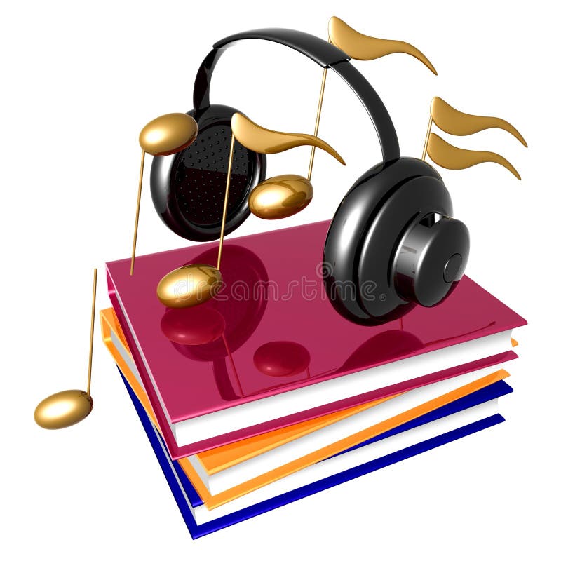 Learn music and song by books icon symbol