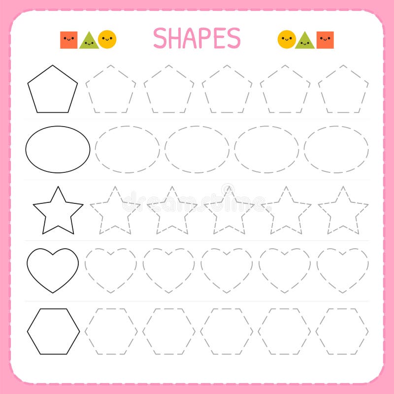 Numbers For Kids Worksheet For Kindergarten And Preschool Training To Write And Count Numbers Coloring Exercises For Children Stock Vector Illustration Of Draw Math 111670157