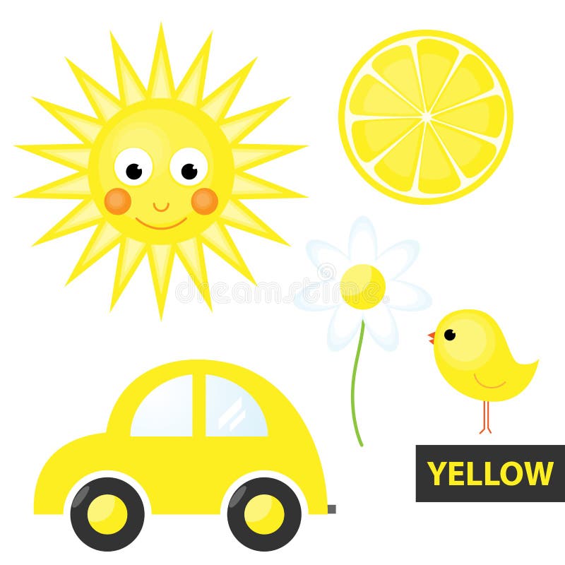 Download Learning colors - yellow stock vector. Illustration of ...