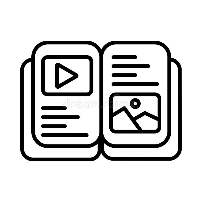 Learning vector icon, open book photo