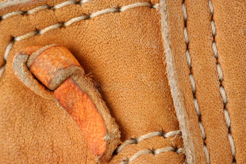 Leather Baseball Glove Macro Background Picture. Image 5622532