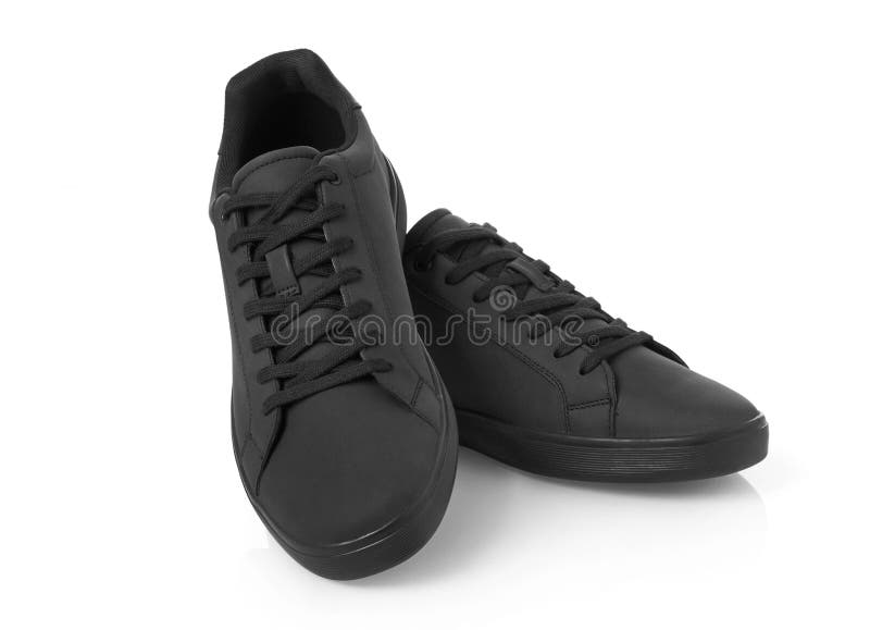Leather black shoes stock photo. Image of people, sports 202724164