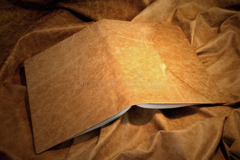 Leather book cover