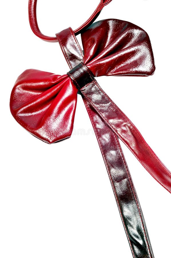 Leather bow stock photo. Image of still, leather, beauty 9295034