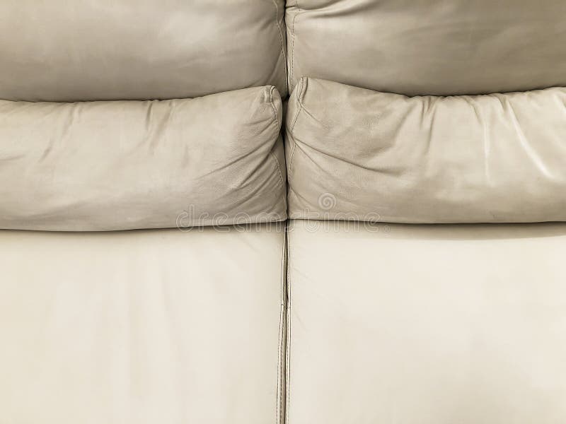 Leather Clean and Dirty Sofa before and after. Stock Image Image of