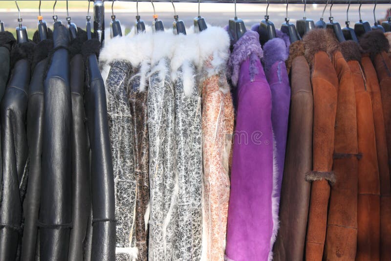 Leather clothes stock photo. Image of brown, design, collar 28092818