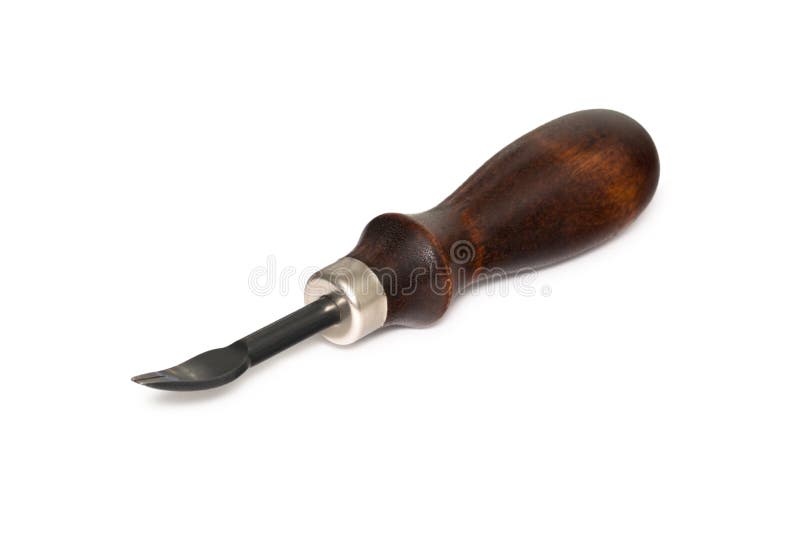 Leather craft tool isolated on white background.
